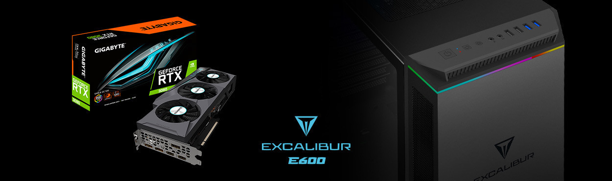 Excalibur E600 Oyun Bilgisayarı Yeni NVDIA Ekran Kartları ile Satışta!