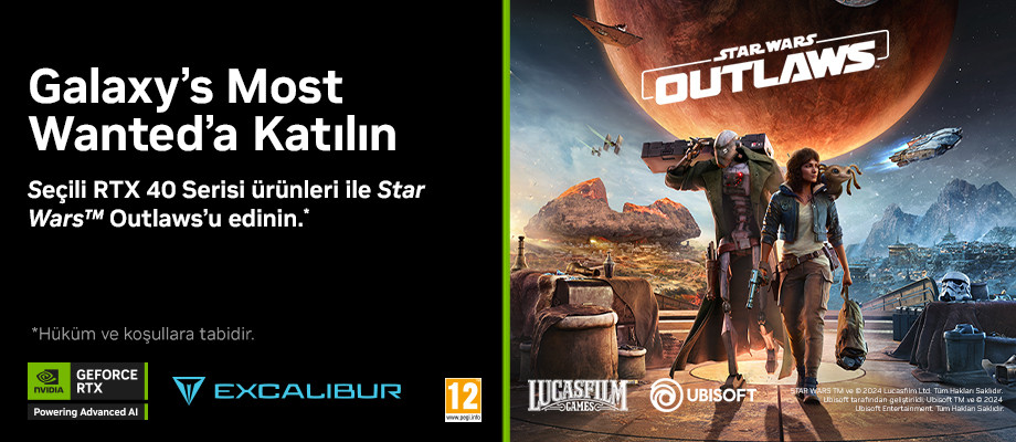 Seçili GeForce RTX 40 Serisine Özel Star Wars Outlaws Hediye